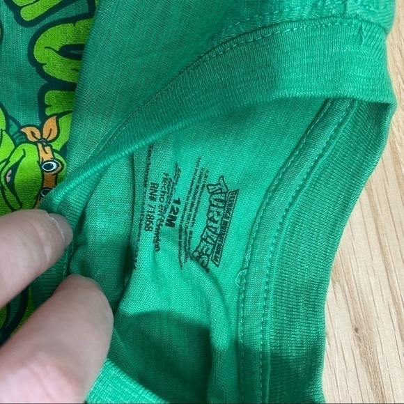 12 Month Boys Top Bundle Teenage Ninja Turtles Gray Old Navy Plaid Naps Onesie - Picture 7 of 9